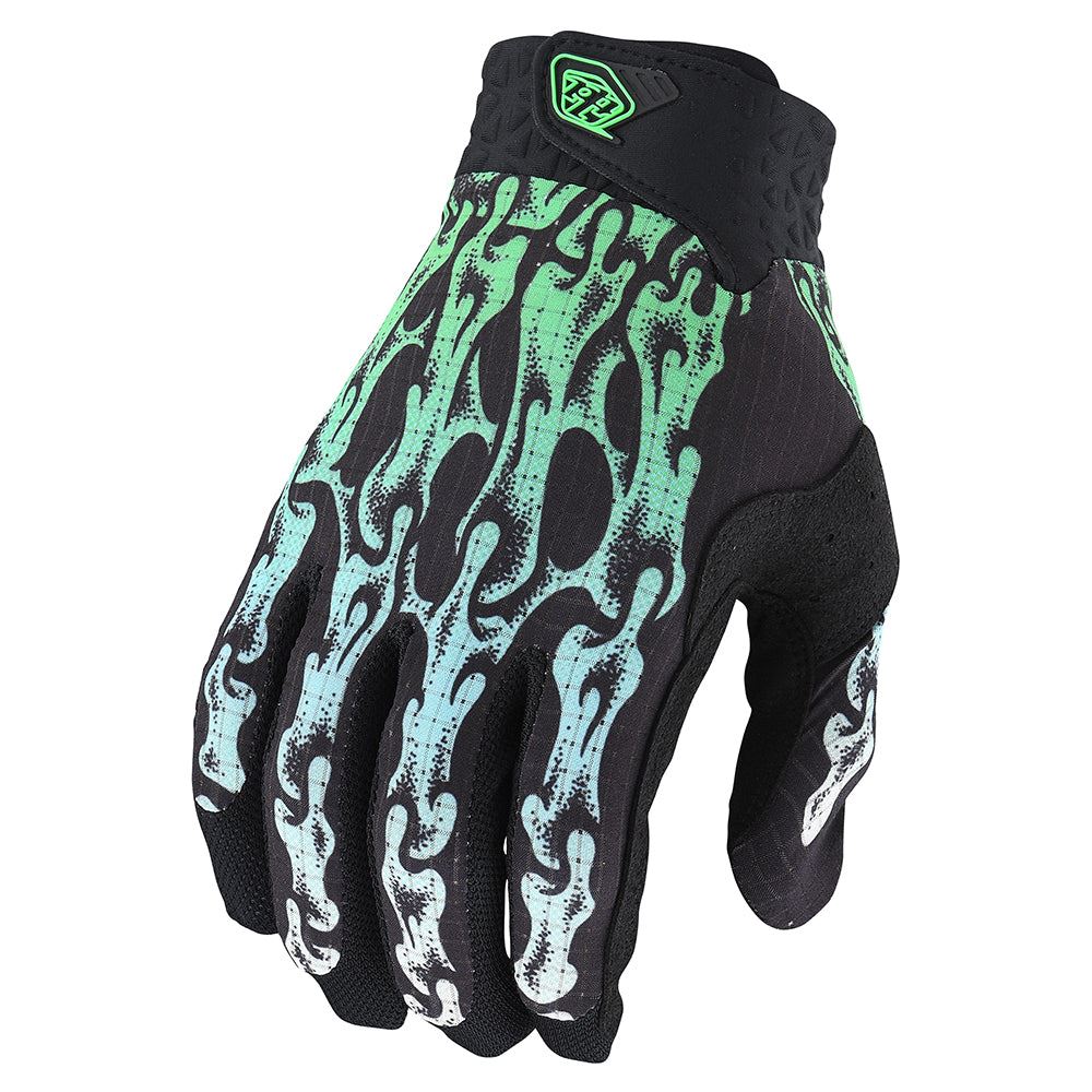Troy Lee Designs 2024 Youth Air Gloves Slime Hands Flo Green